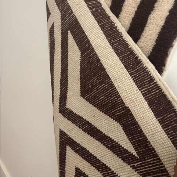 Geometric Patterned Wall Art in Brown and Cream - Picture 3 of 6